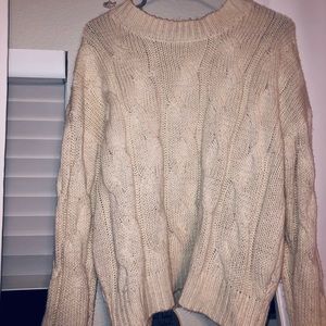 Cream knit sweater